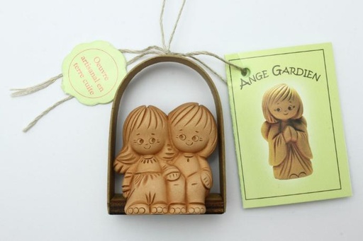 [ENG-01TP955FR] Anges Couple de rêves terre cuite/Français