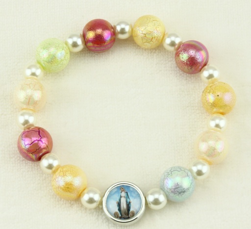 [ARM-09M02] Armband/elastisch - imm.Perle - Versch. Farbe (Ø10, 6mm)