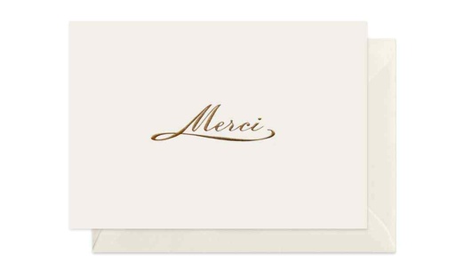 [GIR-82BP11415] CARTE DOUBLE MERCI 10,5*14,8 CM