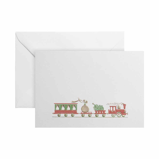 [GIR-82BP11432] CARTE DOUBLE TRAIN 10.5*14.8 CM