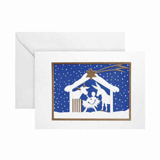 [GIR-82BP11495] CARTE DOUBLE CRECHE 10,5*14,8 CM