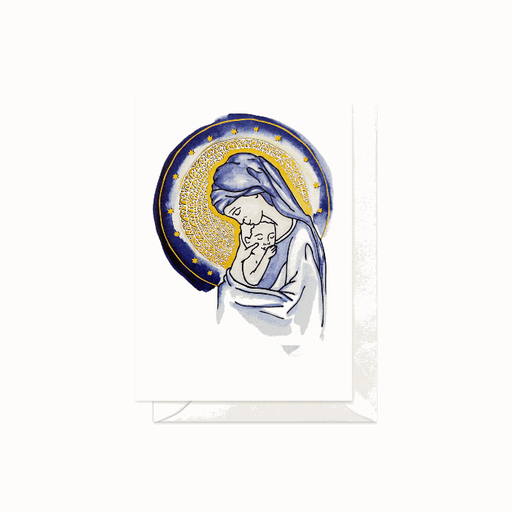 [GIR-82BP11603A] CARTE DOUBLE VIERGE A L ENFANT 10,5*14,8 CM