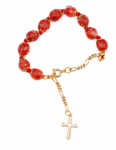 [GIR-82BRA5] BRACELET MURANO CORAIL