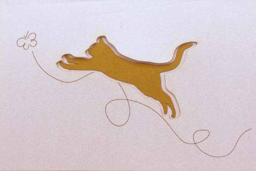 [GIR-82CDDESCH17] CARTES DOUBLES DESSINS PAPILLONS