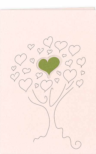 [GIR-82CDDESCV1] CARTES DOUBLES DESSINS ARBRE