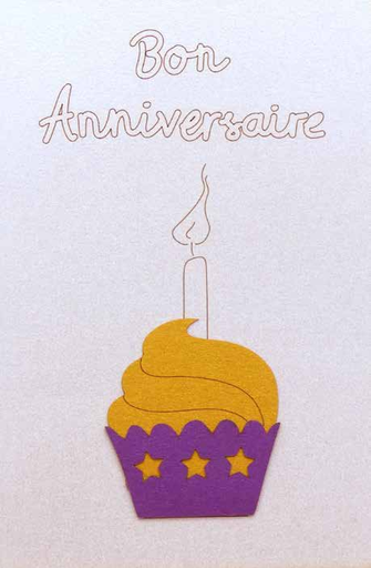 [GIR-82CDDESCV40] CARTES DOUBLES DESSINS  CUPCAKE