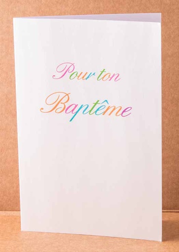 [GIR-82CDIBAT4] CARTE DOUBLE BAPTEME