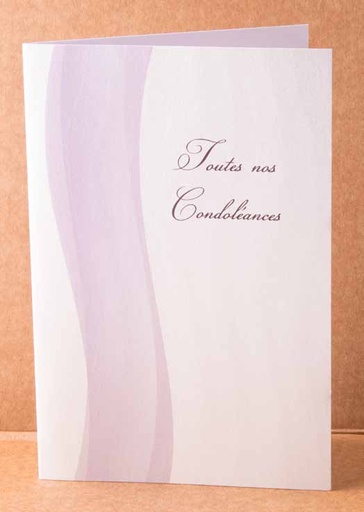 [GIR-82CDICONDO5] CONDOLEANCE 5