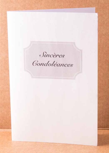 [GIR-82CDICONDO7] CONDOLEANCE 7