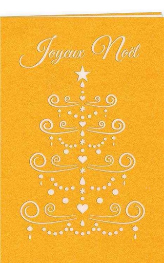 [GIR-82CDPTN3] CARTES DOUBLES PETITS TROUS SAPIN