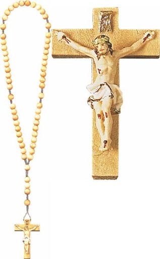 [GIR-82CHAPB2] CHAPELET EN BOIS EN COFFRET