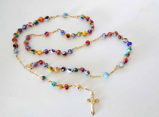 [GIR-82CHAPM1] CHAPELET MURANO MUTLICOLOR