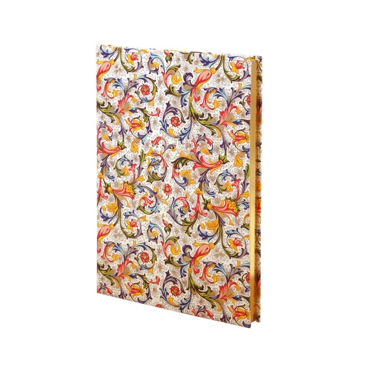 [GIR-82RO NBB 001] CAHIER RIGIDE TRANCHE DOREE 15*21 CM