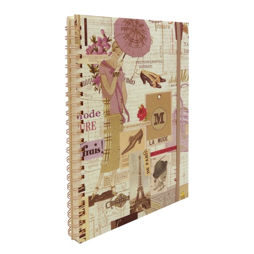[GIR-82RO NBC 010] CAHIER SOUPLE SPIRALE 15*21 CM