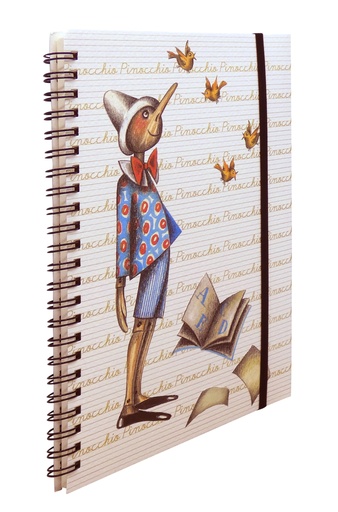 [GIR-82RO NBC 020] CAHIER SOUPLE SPIRALE 15*21 CM PINOCCHIO