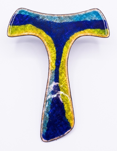 [GIR-82SASCR1] CROIX TAU EMAUX BLEU