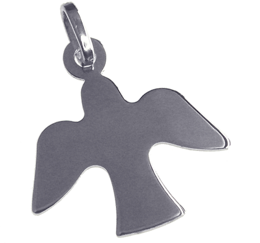 [HKZ-10DF224] Pendant Pigeon - Silver 925% (17x20mm)