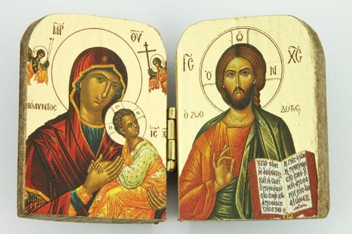 [IKO-12TWLKLGD] Tweeluikje - geplakt/verguld  (45x80mm)