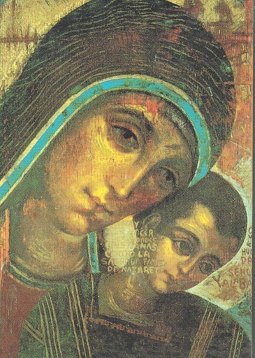 [IKO-31T2KOR] Ikoon geplakt - OLV Korsum (105x145mm)