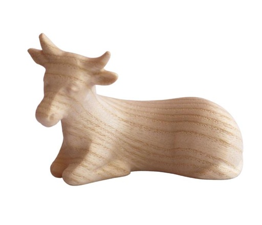 [KGR-07BOEA12N] Boeuf/Groupe  Aïda - H 12 cm - bois sculpté/naturel