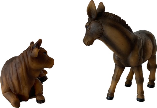 [KGR-47EZOST016] Set âne et boeuf pour personnages de 11 … 12cm