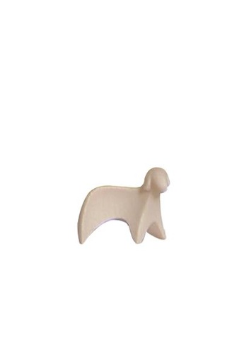 [KGR-57SRAD09N] Mouton regard droite/design (fig. 9cm) - bois sculpté/natur