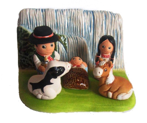 [KGR-85ARG] Crèche du monde 'Argentine' - 7x9cm
