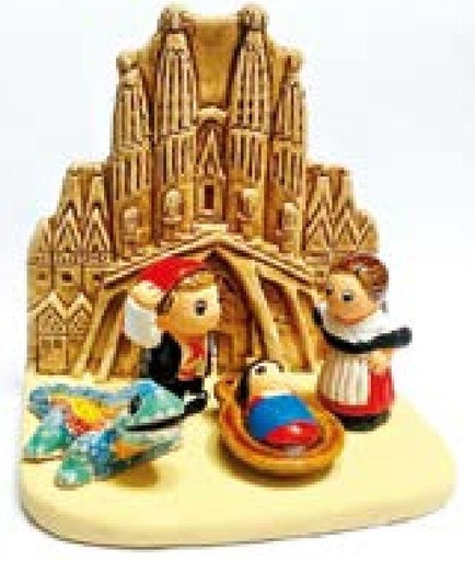 [KGR-85BAR] Kerstgroep "Barcelona" - 7x9cm