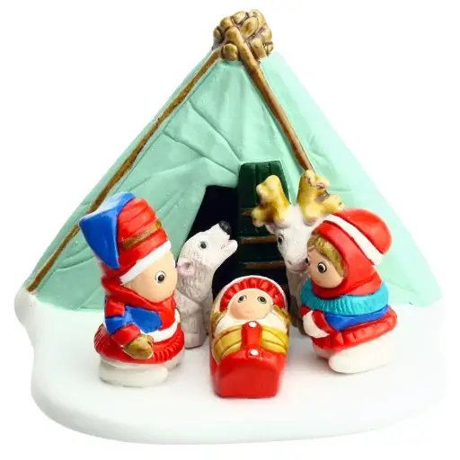 [KGR-85FIN] Crèche du monde 'Finlande' - 7x9cm