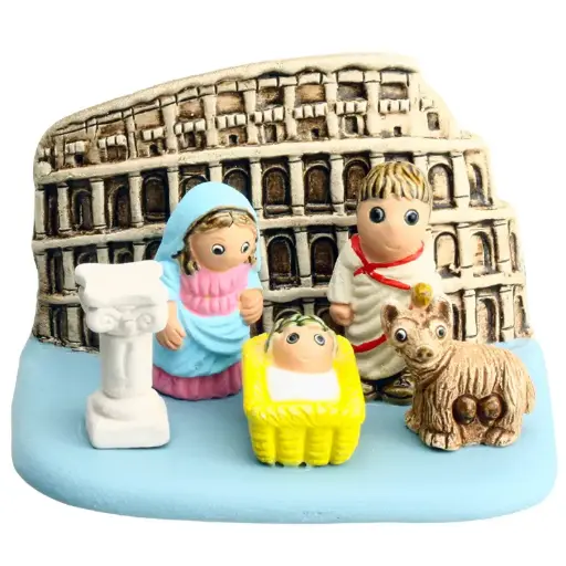 [KGR-85ITA] Crèche du monde 'Italie/Rome' - 7x9cm