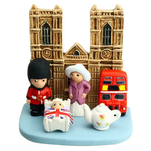 [KGR-85LON] Kerstgroep "Londen" - 7x9cm