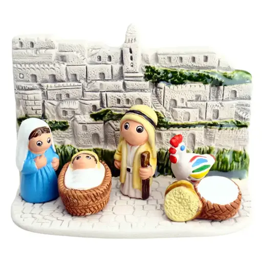 [KGR-85MDR] Crèche du monde 'Madeire' - 7x9cm