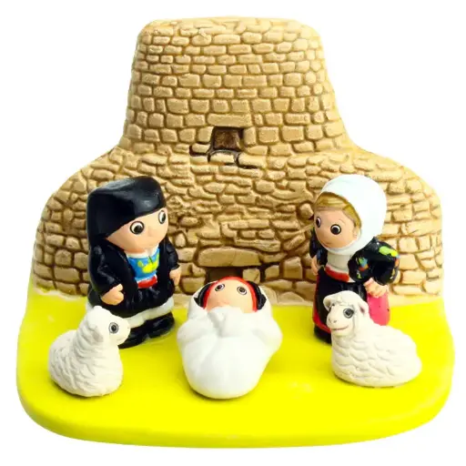 [KGR-85SAR] Kerstgroep "Italië/Sardinië" - 7x9cm