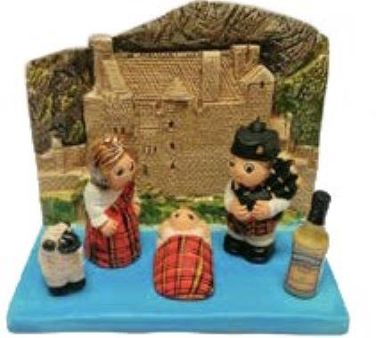 [KGR-85SCH] Kerstgroep "Schotland" - 7x9cm