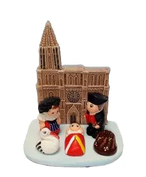 [KGR-85STR] Kerstgroep "Strasbourg" - 7x9cm