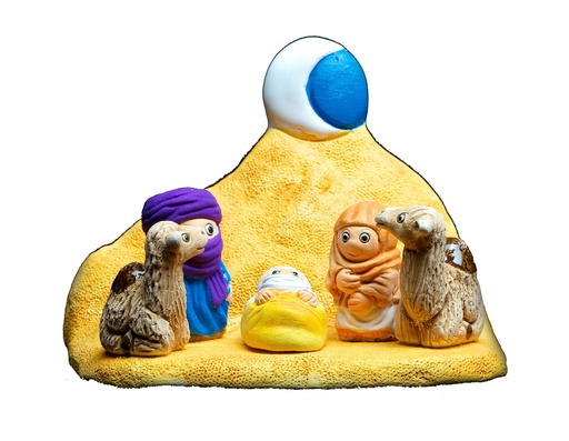 [KGR-85TOU] Kerstgroep "Touareg" - 7x9cm