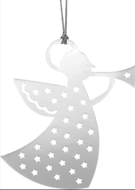 [KST-62M1] Deco hanger Engel/metaal - 5x9cm