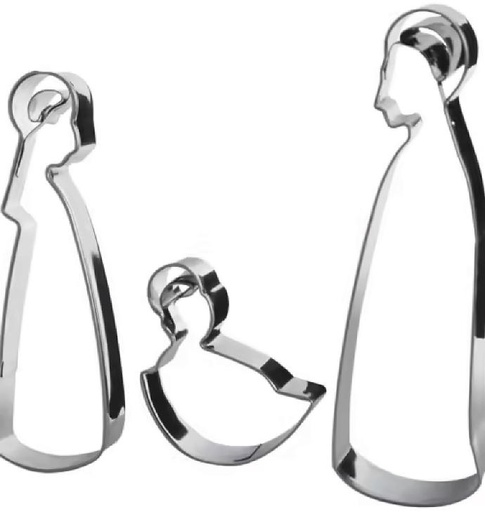 [KST-62M15] Découpe gateau - Ste Famille - argenté - H 10cm