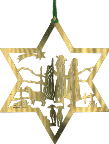 [KST-67M5] Verkündigung im Stern Messing 8cm