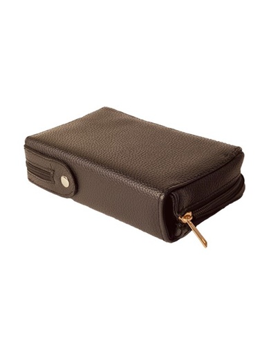 [LIT-09LDH3243BR] Pochette simili cuir Bible/LDH - ouverte 27x17x4cm brun