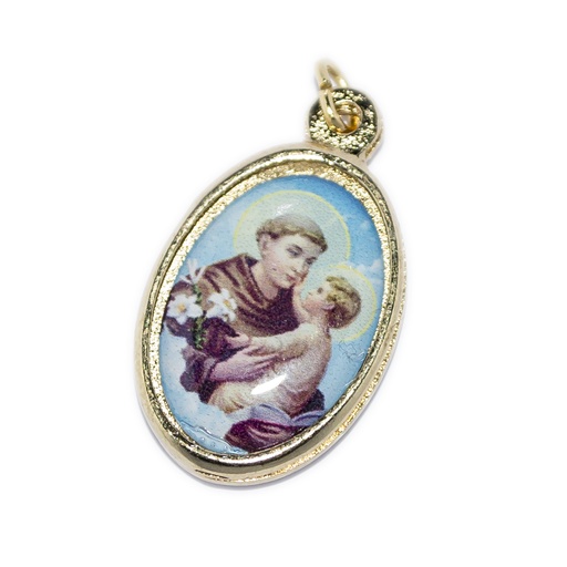 [MED-35ANTREL26] Médaille St Antoine/rélique - métal (16x21mm)