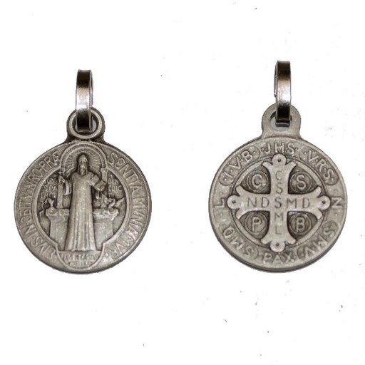 [MED-46BEN214A] Médaille St Benoit - métal (Ø14mm)