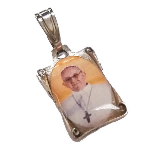 [MED-59PFR187A] Medal Pope Franciscus - metal (10x15mm)