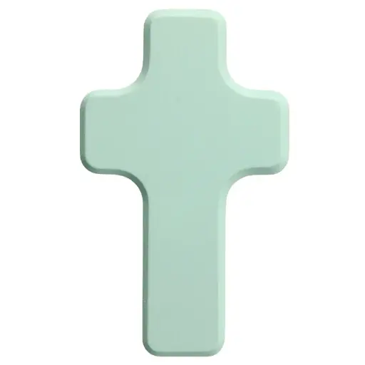 [MKR-41PFR488BL] Holzkreuz - Ahorn,blau - OHNE SCHRIFT (60x100m)