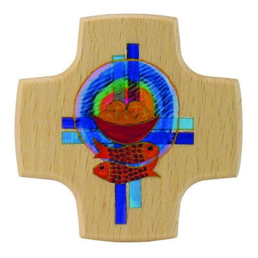 [MRL-810051] Kreuz Brot / Fische / Kreuze (85x85mm)