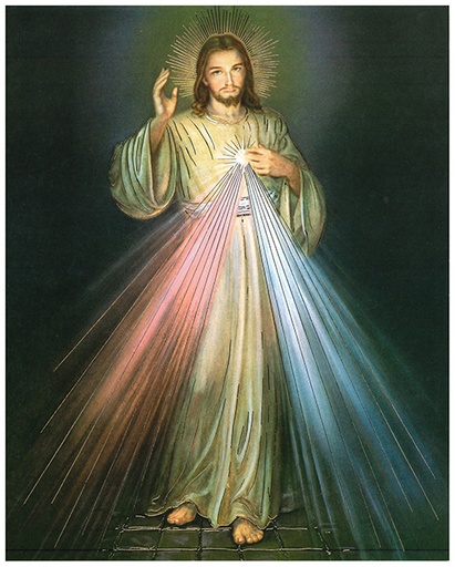 [PST-29FAU70] Poster Christ Miséricorde (Faustine) - 50x70cm