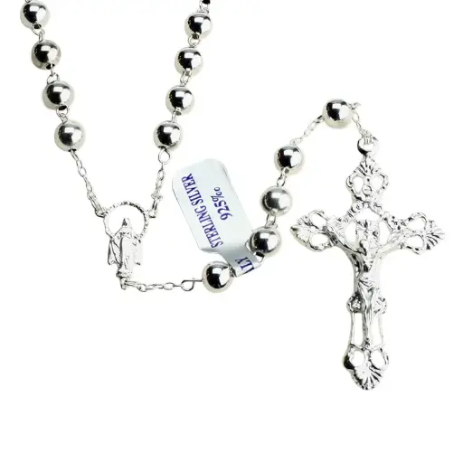 [RZK-051015] Rosary - Silver 925% (⌀ 6mm)