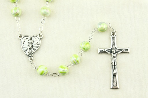 [RZK-40MT087GR] Rozenkrans - pareleffect - groen ( ⌀ 8mm)