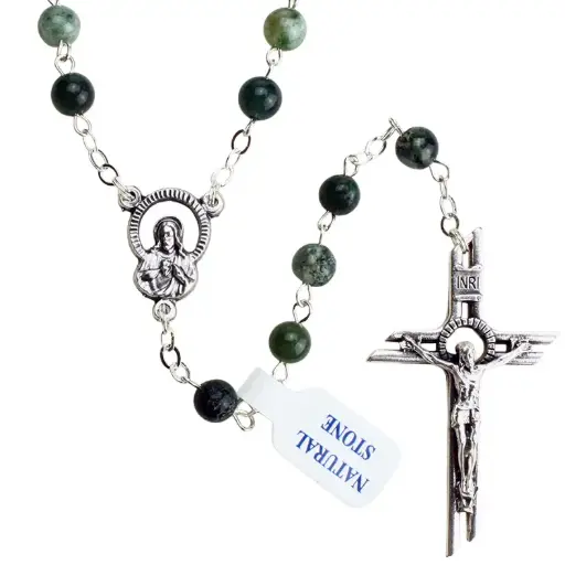 [RZK-40PN39AV] Chapelet en pierre précieuse - aventurin (⌀6mm)