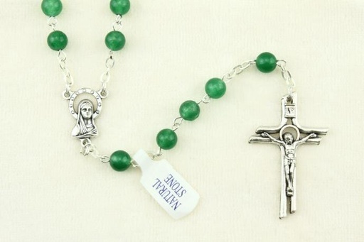 [RZK-40PN39JA] Chapelet en pierre précieuse - jade (⌀6mm)